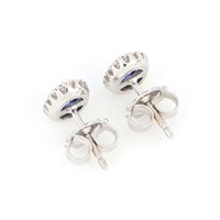 Ohrringe Zorzan Gioielli Dame Orecchini zaffiri e diamanti in Weißgold Zaffiro 1.03 Ct ORPZ44508 - ORPZ44508